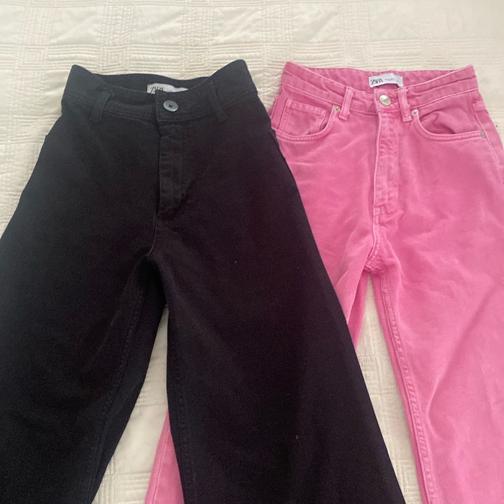 Zara Marine wide leg jeans - 2 pair!